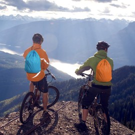 5 Pcs Drawstring Backpack Bags, Lainrrew Lightweight Cinch Sacks Backpack String Bags Cinch Bags Drawstring Tote Storage Bags Bulk for Gym Traveling Sports