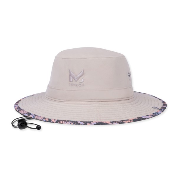 MISSION Cooling Bucket Hat, UPF 50, 3" Wide Brim Sun