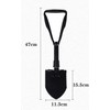 Large 47 cm Multifunctional Folding Shovel, Folding Shovel with Storage