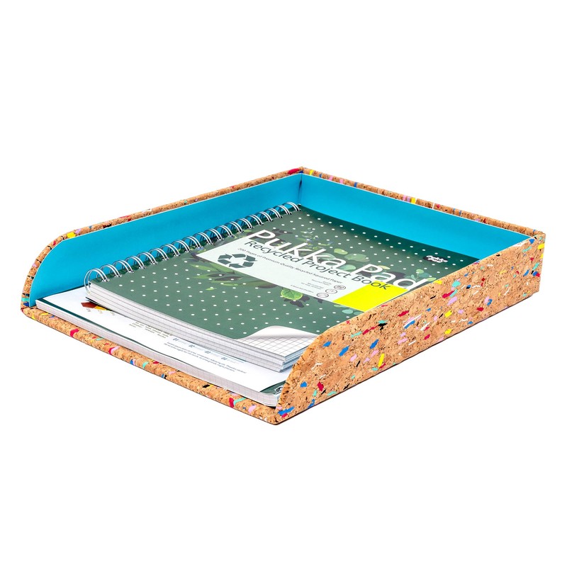 Pukka Planet Cork A4 Letter Tray Organizer – Made from