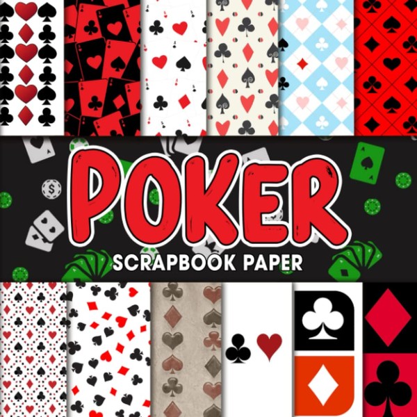Poker Scrapbook Paper: Exclusive Scrapbook Paper | Decorative Designer For
