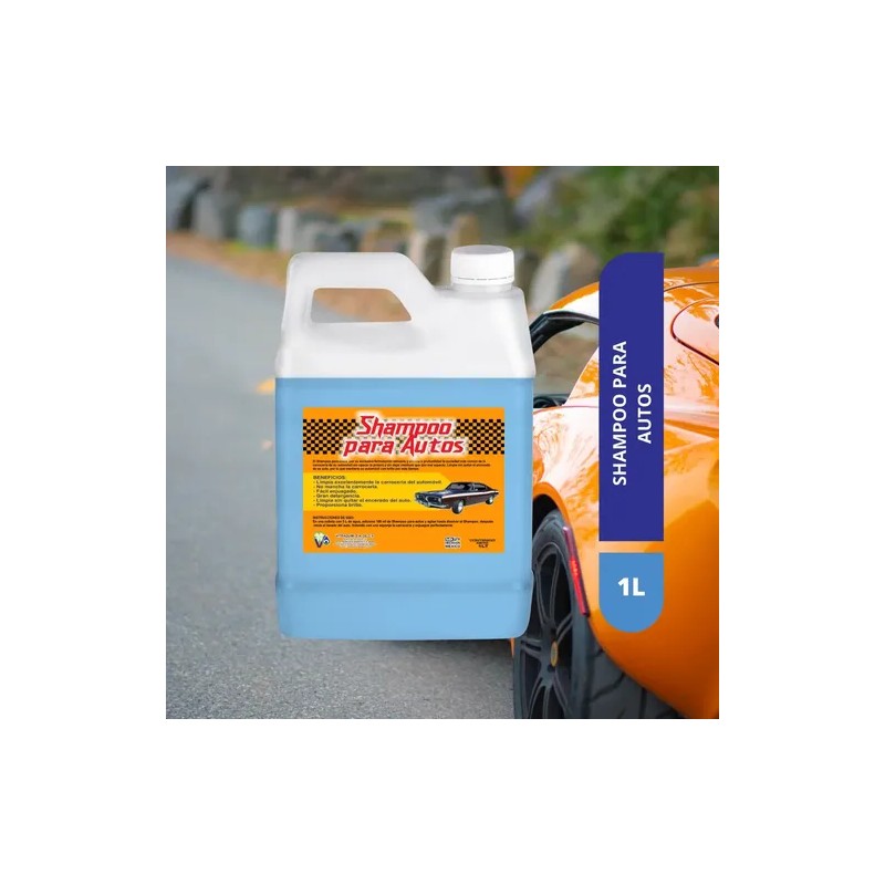 Shampoo Para Auto Alta Espuma Y Cera 1lt Vitraquim Hogar
