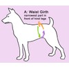 Glenndarcy Female Dog Season Nappy - Waterproof Fabric (Size Small
