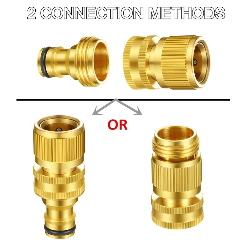 Garden Hose Quick Connectors, Durable Quick Connect Hose Fittingwith Extra