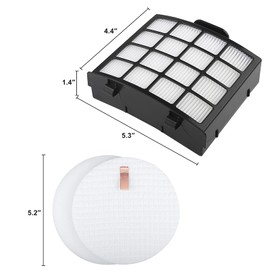 AZ2002 Vacuum Filters Replacement for Shark Vertex DuoClean PowerFin Upright Vacuum AZ2002, AZ2000W, AZ2000 Vacuum Filter, Part XFFKAZ2000, XHFAZ2000 （4 Foam, 4 Felt Filters, 2 HEPA Filters）