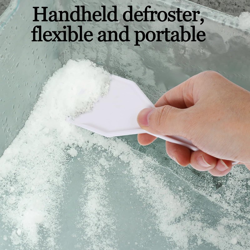 JIEYAO Pack of 4 Fridge Ice Scraper Freezer, Plastic Ice
