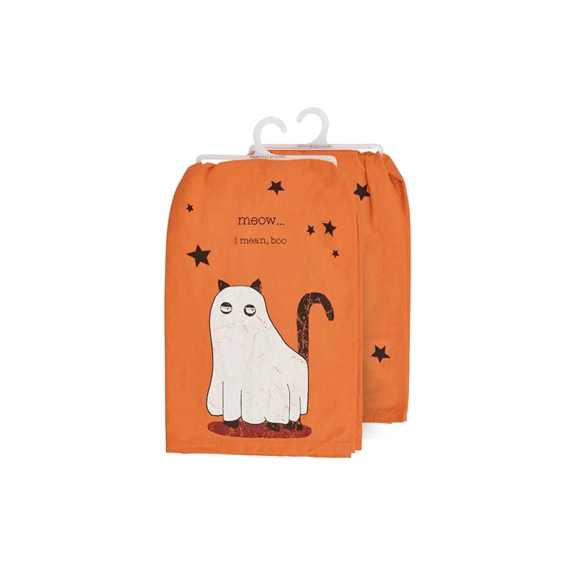 Primitives by Kathy Kitchen Towel - Meow.. I Mean Boo