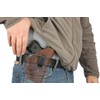 Barsony - Brown Leather IWB Holster + Magazine Pouch Compatible