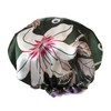 (Lily) - Quanchen Shower Cap for Women Long Hair,Reusable Elastic