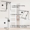 Pocket Door Rollers Replacement with 1" O.D. Wheels, Compatible with