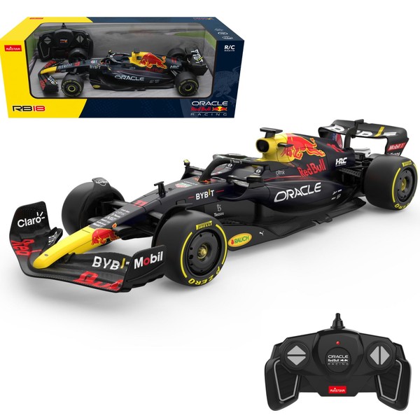 Oracle Red Bull Racing F1 RC Remote Control Car RB18 (Scale 1:18) 2.4GHz Remote Control Car Officially Licensed RB Car - Drive To Survive