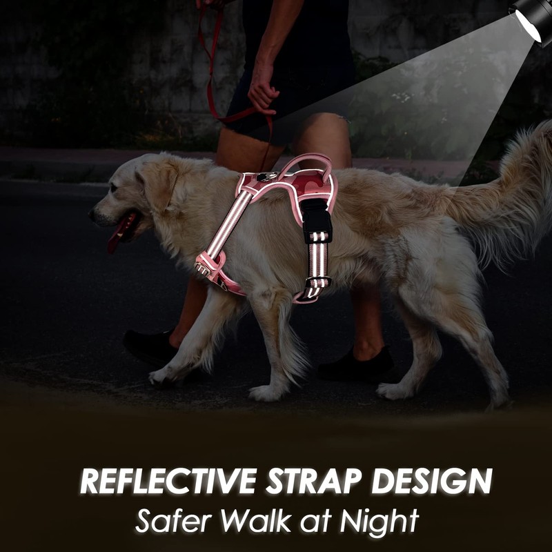 SlowTon No Pull Dog Harness, Heavy Duty No Choke Pet
