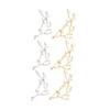 BIUDECO 6pcs Alloy Branch Hair Clips Antler Design for Women