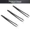Utoolmart 3Pcs Plastic Anti-static Tweezers, Precision Slant Point Tip for