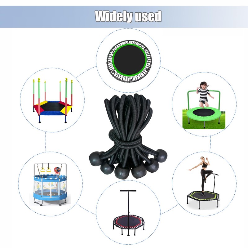 20 PCS Heavy Duty Trampoline Bungee Cords with Balls -