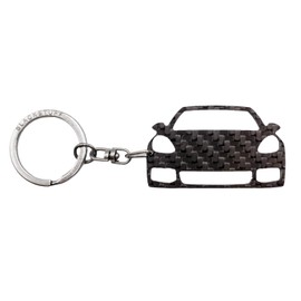 BlackStuff Carbon Fiber Keychain Keyring Ring Holder Compatible with Panamera GTS Turbo 4S BS-636