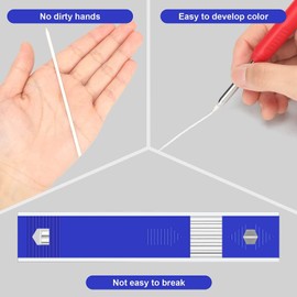 Ksrnsne 24 Pieces Carpenter Pencil Lead Drawing Refill 2.8 mm White, Solid Mechanical Pencils Refill Replacement