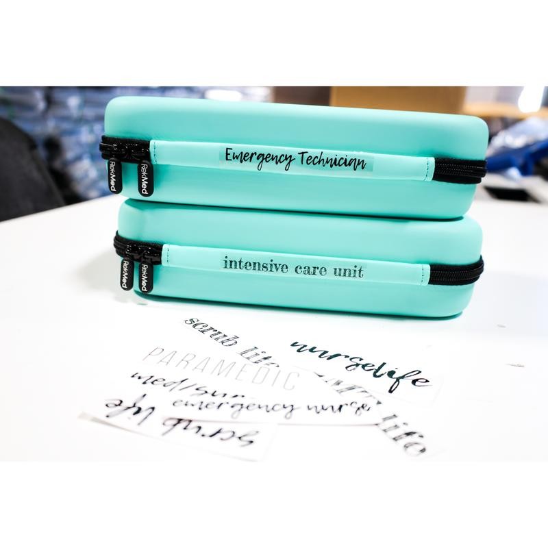 REKMED The MEGA Stethoscope Case - Color: Teal/Purple Cheetah