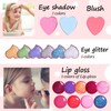 Mebtmel Heart Shape for Kids Makeup Kit, Real, Non Toxic,