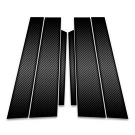 Upgrade Your Auto 6pc Carbon Fiber Pillar Post Covers for Toyota Camry 2018-2023