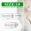 wananfu Size 1 Empty Capsules Vegetarian (100 Count) Bundle with