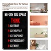 "Before You Speak Think" Classroom Positive Quotes Inspirational Wall Art