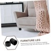 DOITOOL 4pcs Adjustable Furniture Risers Abs Round Leg Elevators for