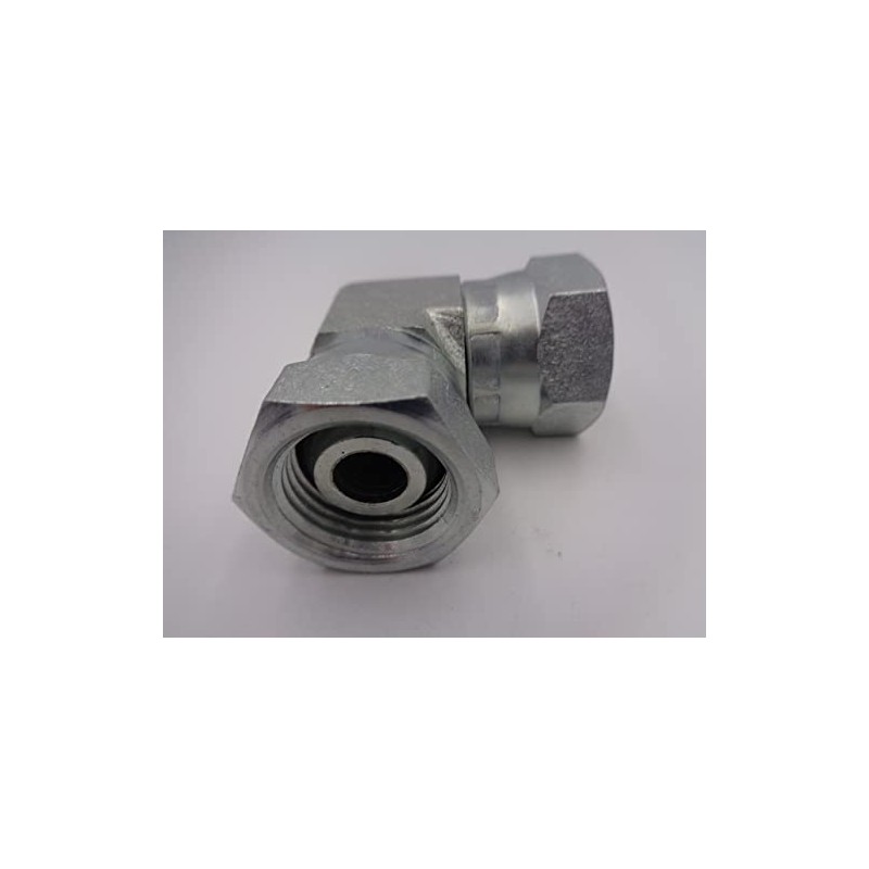 Hydraulic Female x Female Swivel 90deg Fitting BSP Choose Size