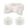 Face Wash Headband & Wrist Bands 3 Pack - Soft