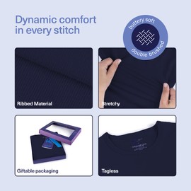 Thermal Underwear for Kids Thermals Top and Bottom Set Boys Thermal Underwear Set Kids Long Underwear Base Layer Kids Pajamas (Navy - 6)