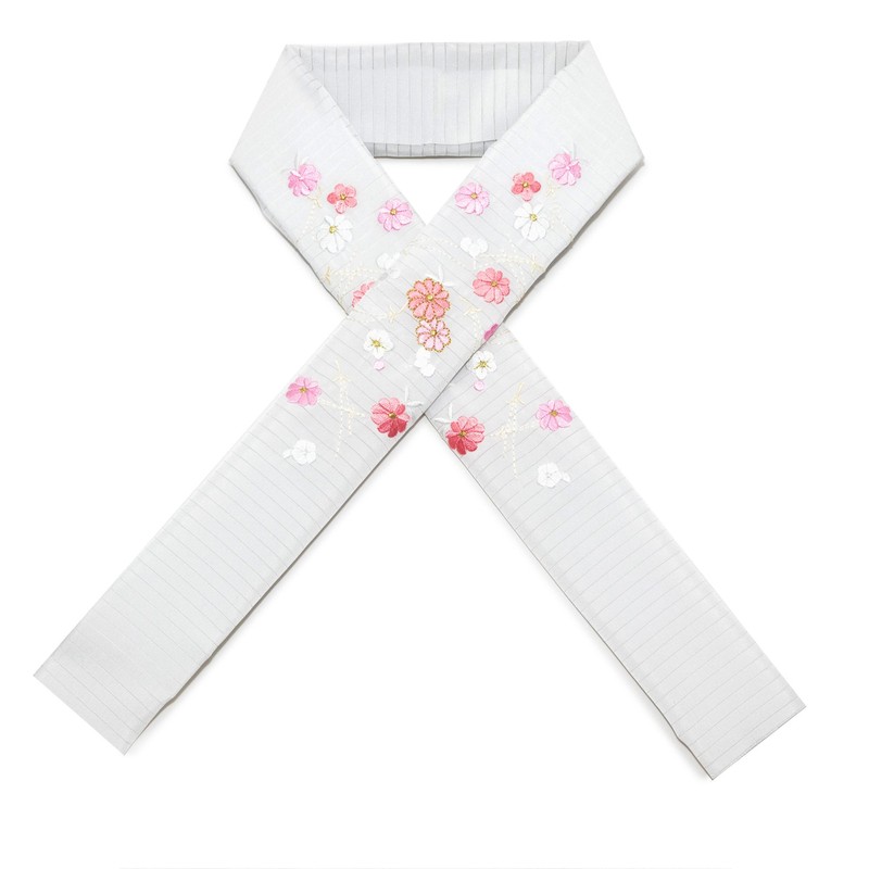 Kyoetsu Women's Half Collar, Embroidery, Summer, Set of 3, D,