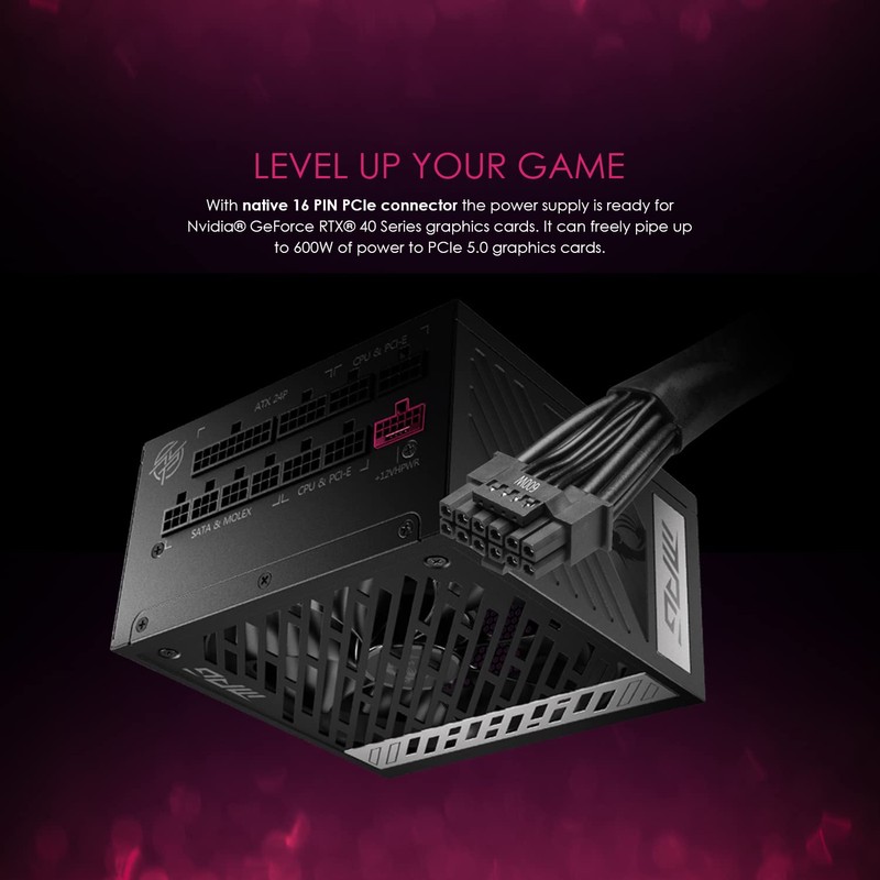 MSI MPG A1000G PCIE 5 & ATX 3.0 Gaming Power