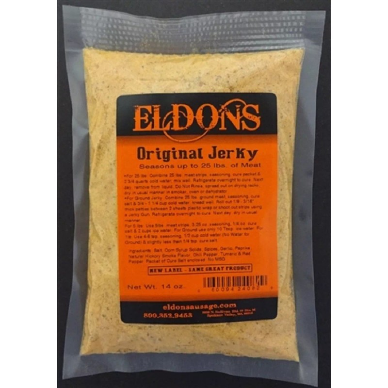 Eldons 2 Bags of Original Jerky Seasoning Spice with Cure