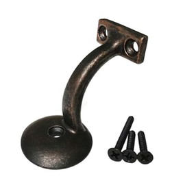 Handrail Bracket Round for Stairways with Mounting Screws - Set of 5 - (Oil Brushed) - DH-B2