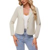 MINTLIMIT Cotton Linen Blazer for Women Button Front Long Sleeve