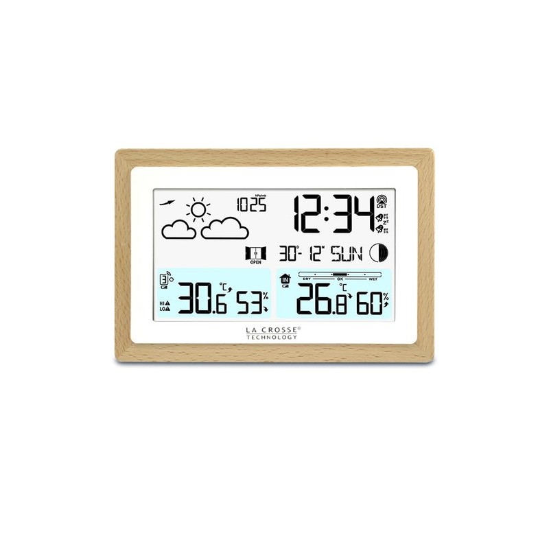 La Crosse Technology WS6282 Weather Station with Wooden Contour