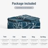 Lekesky Reversible Duvet Cover King Size, Dark Blue White Thin
