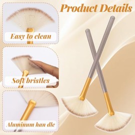 Facial Esthetician Brush and Bowl Set for Mask Application, Stainless Steel Beauty Tool Kit, PAGOW 4 Pcs Facial Brushes Esthetician Supplies with Fan Brushes
