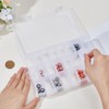 PONABEADIY 24 Compartments Bead Organizer with Removable Dividers Container Rectangle