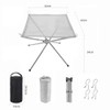 Portable Fire Pit Folding Camping Fire Pit - Stainless Steel