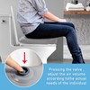 Inflatable Toilet Seat Cushion, Toilet Seat Covers with Suction Cup,