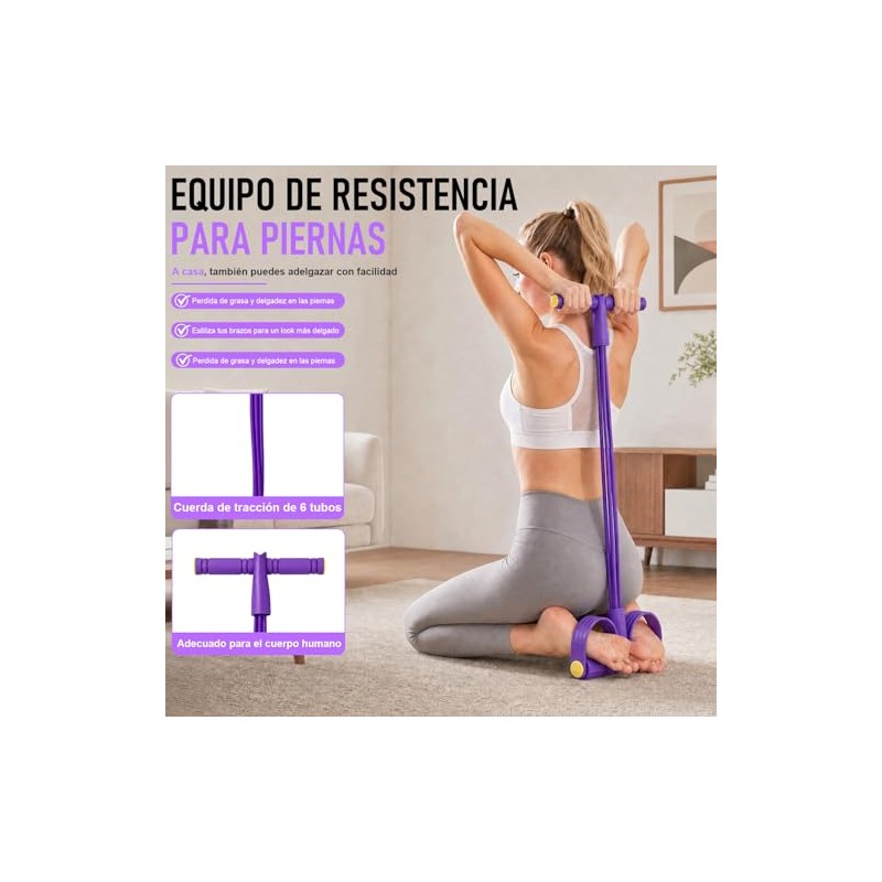 Bandas de Resistencia Elasticas, 8PCS Cuerda Tensión Multifunción, Extractor de