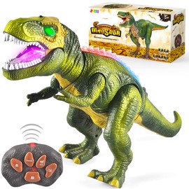 JOYIN Robot Dinosaur Toy for Kids Boys 3+ Big T rex with Light and Realistic Roaring Sound, Remote Control Walking & Dancing Dinosaur, Electronic Steam Toy, Birthday Gift for Kids Boys Girls