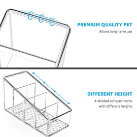 MaxGear Remote Control Holder Clear Remote Control Holder for Table Small TV Remote control Holder Plastic Remote control Organizer Remote Storage 1 Pack Remote Holder Remote Organizer Remote Caddy