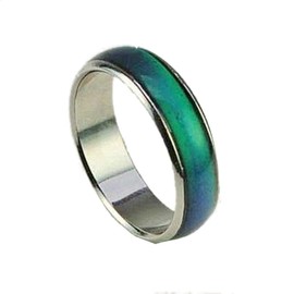 blinkee Size 10 Seventies Mood Rings with 1 Free E Mood Ring | Rainbow | Understand and Express your Feelings