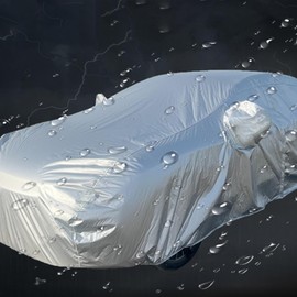 HUSHAX Car Hood, Hatchback Waterproof Car Cover, Half Covering Tool, Waterproof And Breathable, All-Weather Protection For The, Scratch Resistant And Durable Body Protection