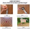 BOUTICOL Upgraded Throwing Axe Target Template Stencil, Template, Durable Stainless