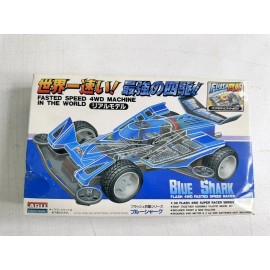 Bandai Vintage Blue Shark 4WD Model Kit - A.R.II Flash Series 1/32 Scale Racer - Rare