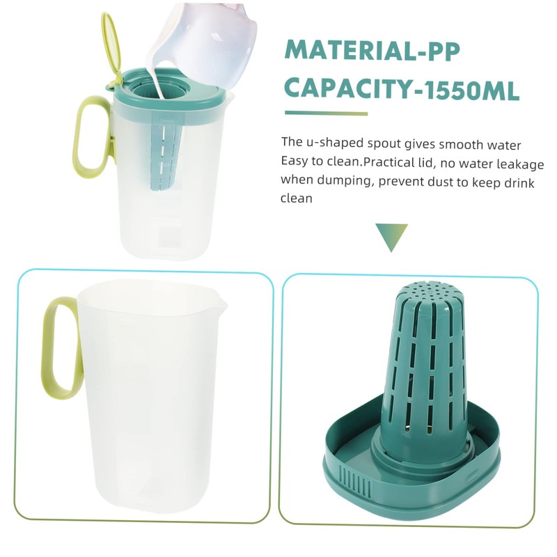 Ciieeo Water Pitcher Large Capacity Fruit Tea Kettle with Elegant