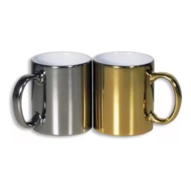 Like Shop Paquete De 10 Tazas Metalicas Plata O Dorada 11 Onzas